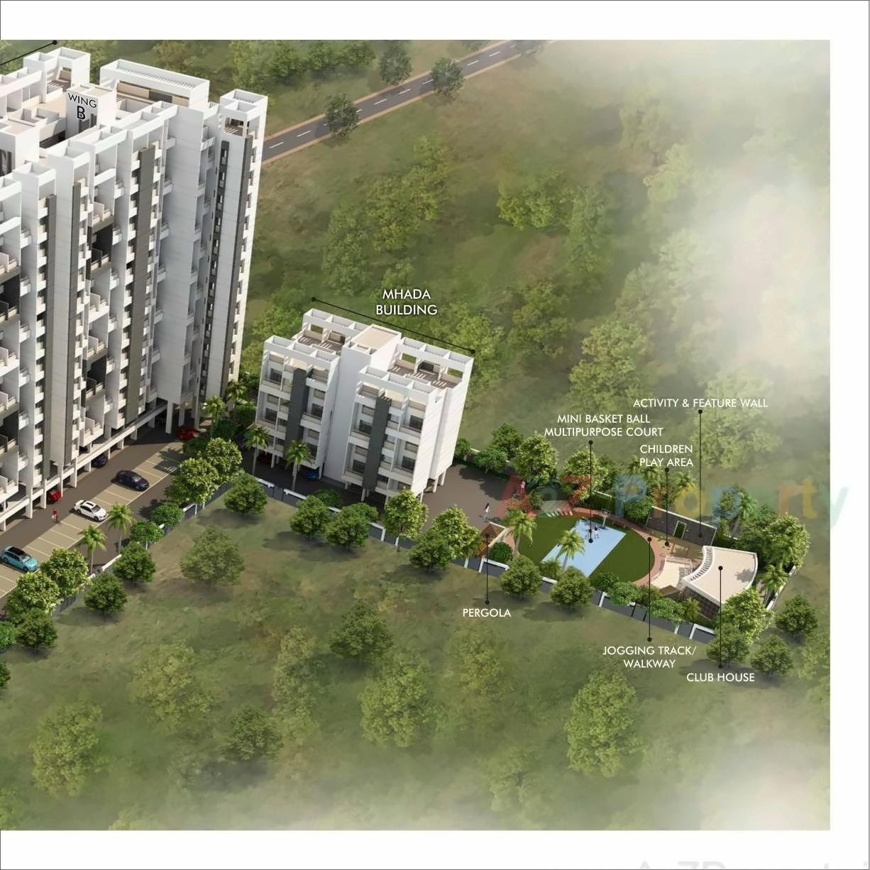 3D Elevation of real estate project Sonigara Neelangan located at Pimpri-chinchawad-m-corp, Pune, Maharashtra