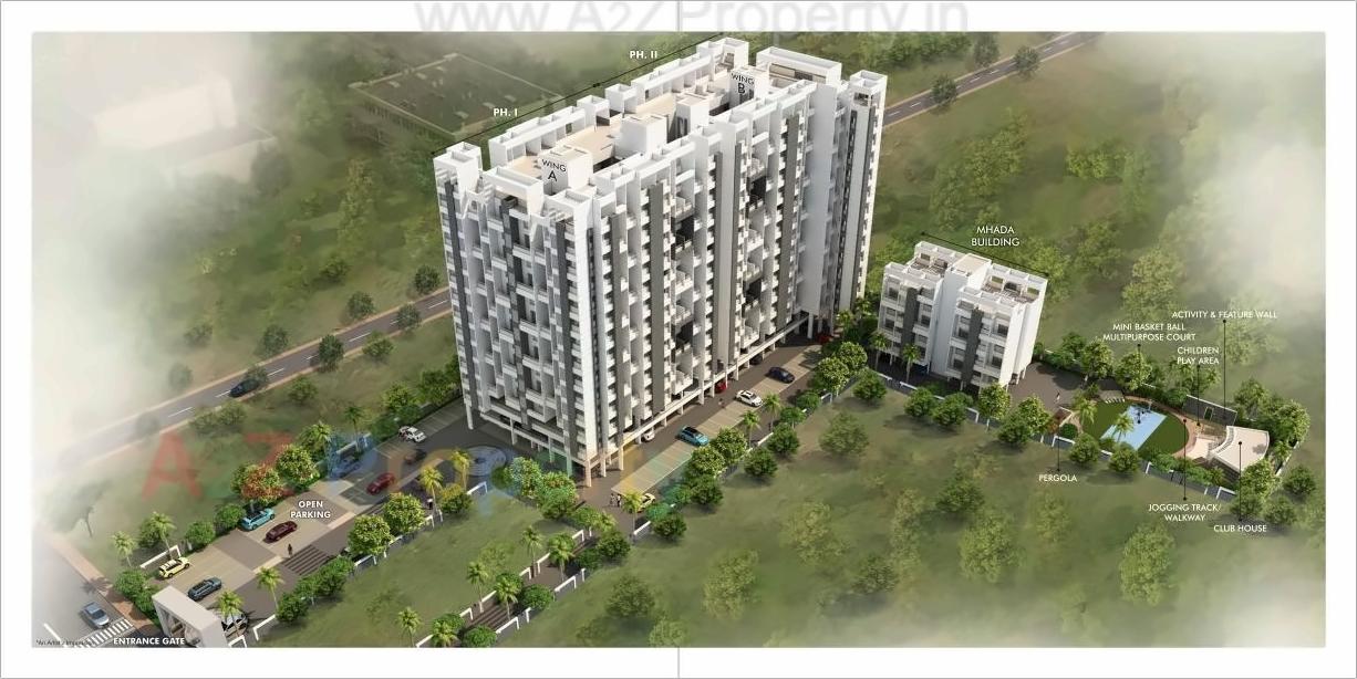 3D Elevation of real estate project Sonigara Neelangan located at Pimpri-chinchawad-m-corp, Pune, Maharashtra
