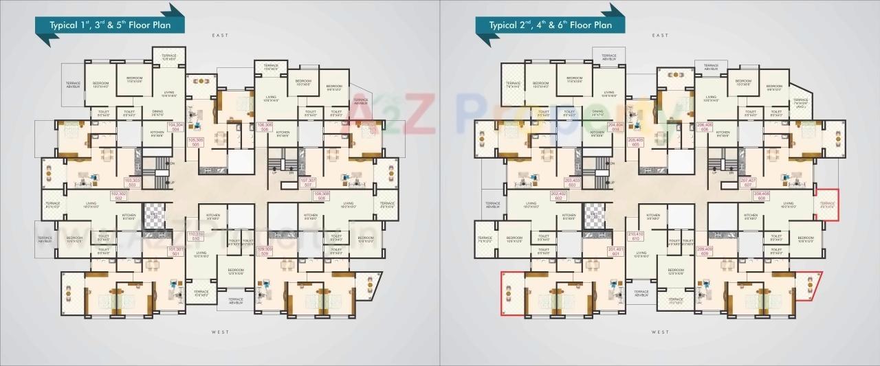 Layout of real estate project Sonigara Opal located at Pimpri-chinchawad-m-corp, Pune, Maharashtra