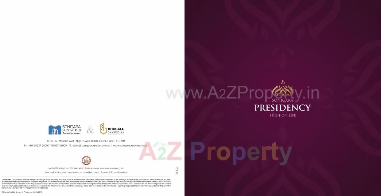  of real estate project Sonigara Presidency located at Pimpri-chinchawad-m-corp, Pune, Maharashtra