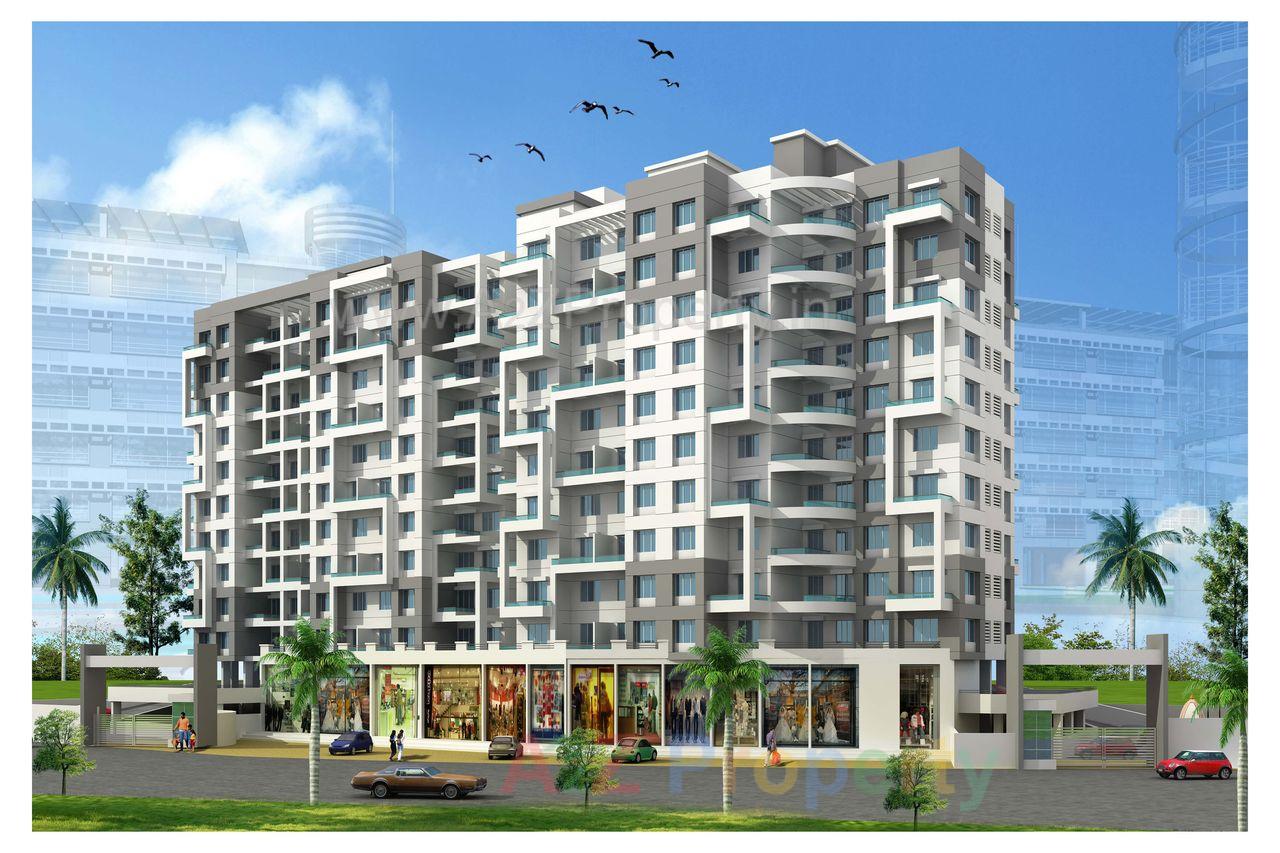 Daylight View1 of real estate project Spirea located at Wakad, Pune, Maharashtra
