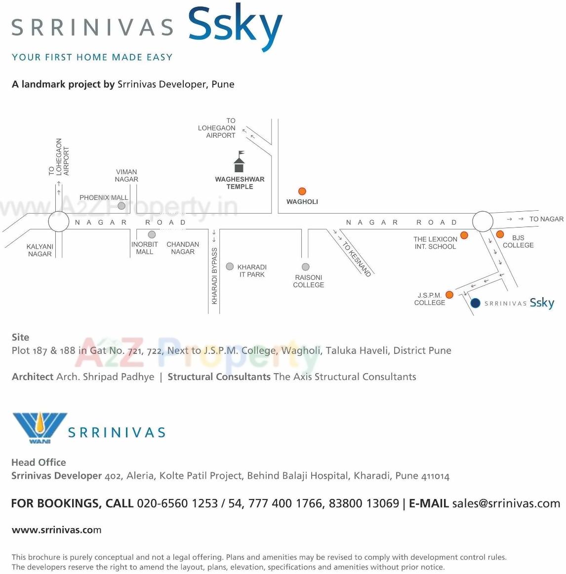  of real estate project Srrinivas Ssky located at Vimannagar, Pune, Maharashtra