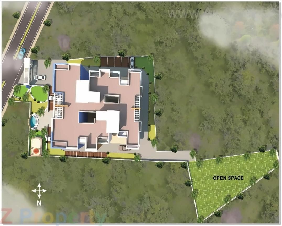 Layout of real estate project Subhadra Heights located at Uravade, Pune, Maharashtra