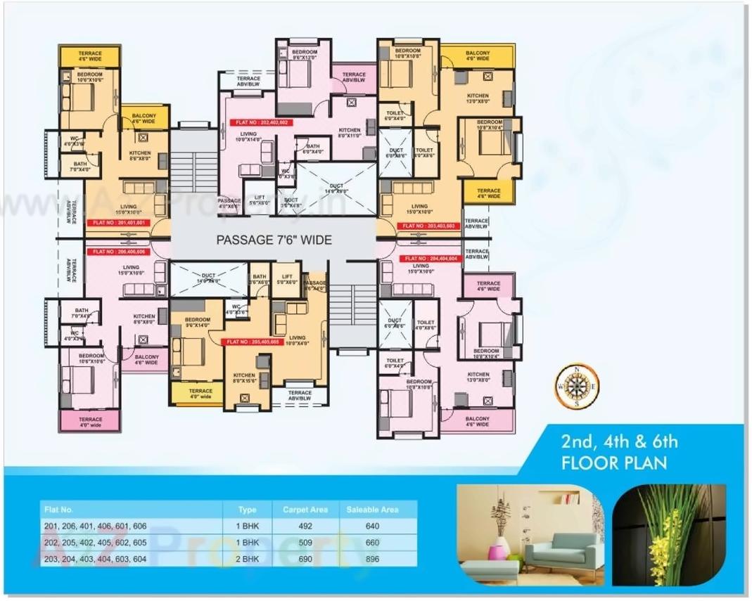 Layout of real estate project Subhadra Heights located at Uravade, Pune, Maharashtra