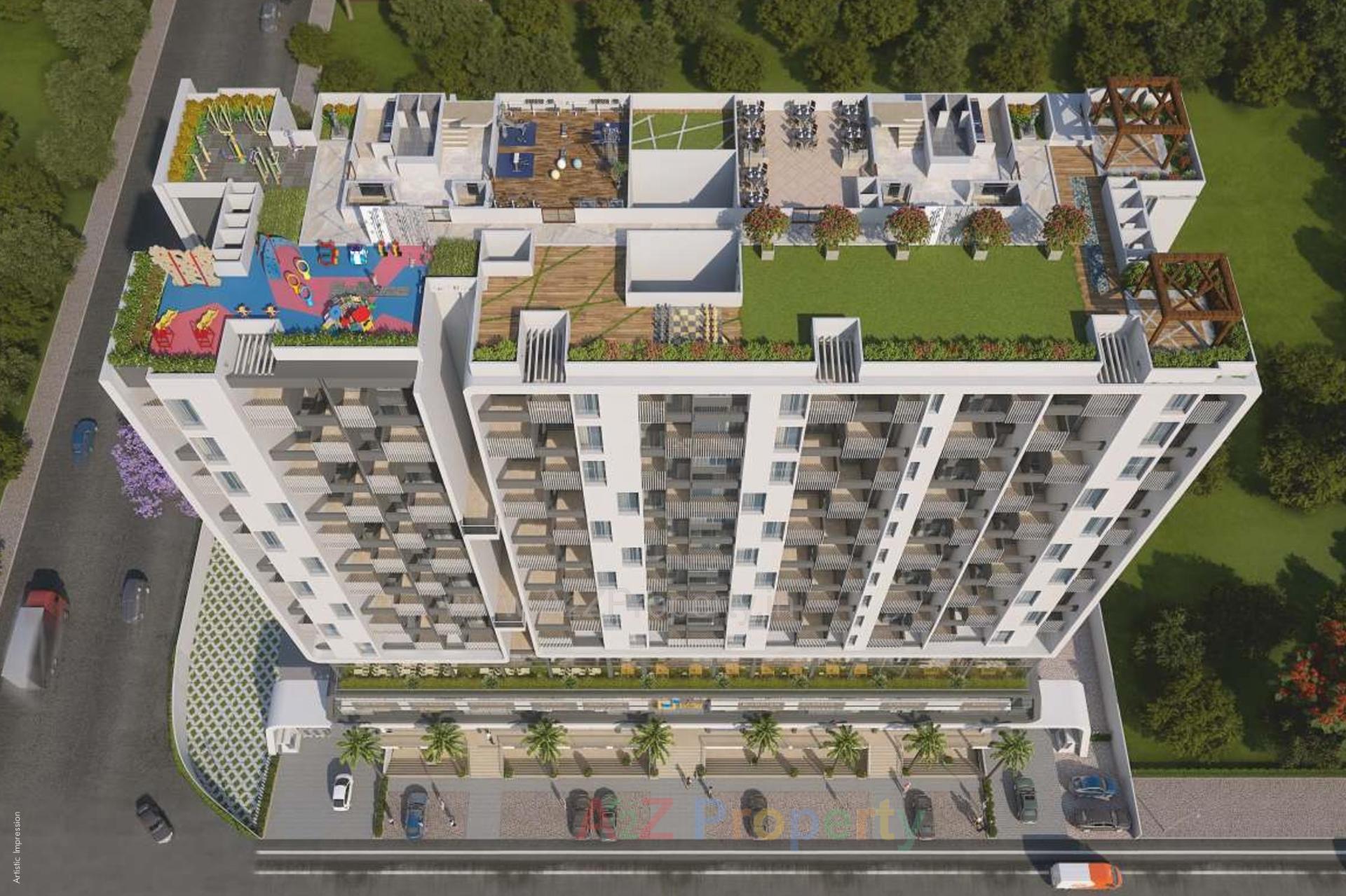 3D Elevation of real estate project Success Square located at Pune-m-corp, Pune, Maharashtra