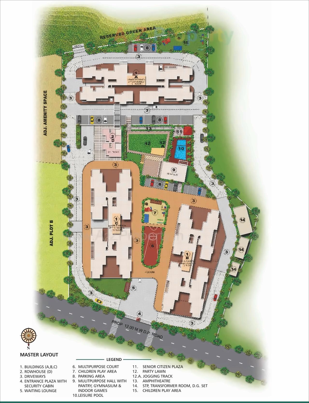 Layout of real estate project Sudatta Sankul located at Pune-m-corp, Pune, Maharashtra