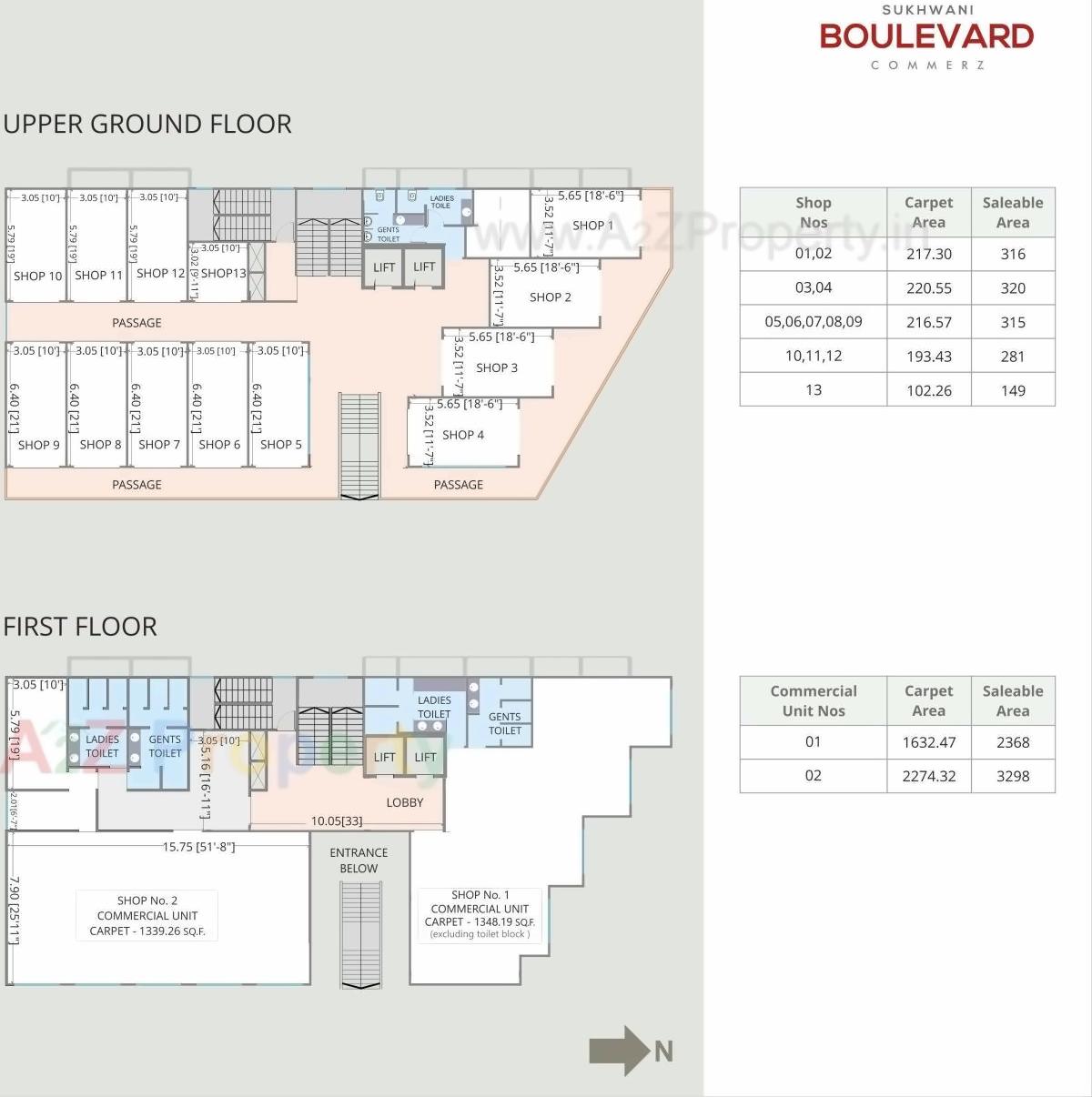 Layout of real estate project Sukhwani Boulevard Commerz located at Sus, Pune, Maharashtra