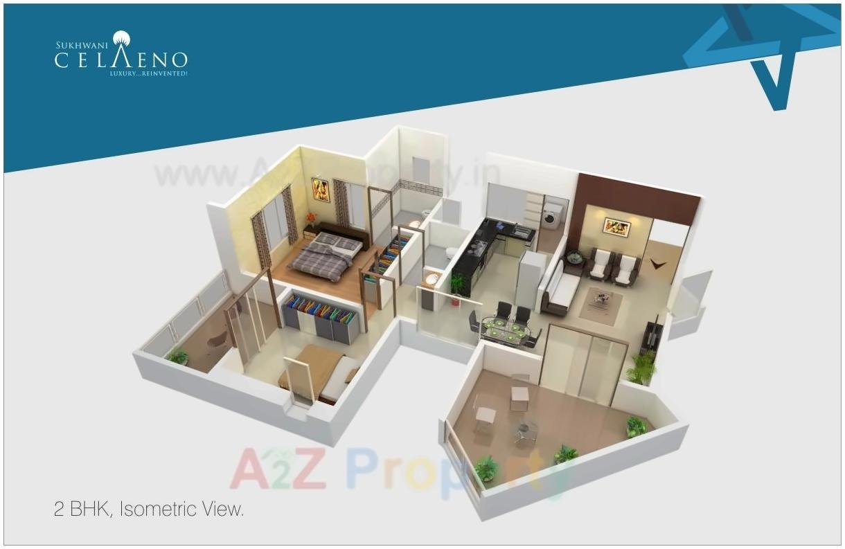 Layout of real estate project Sukhwani Celaeno located at Pimpale-saudagar, Pune, Maharashtra