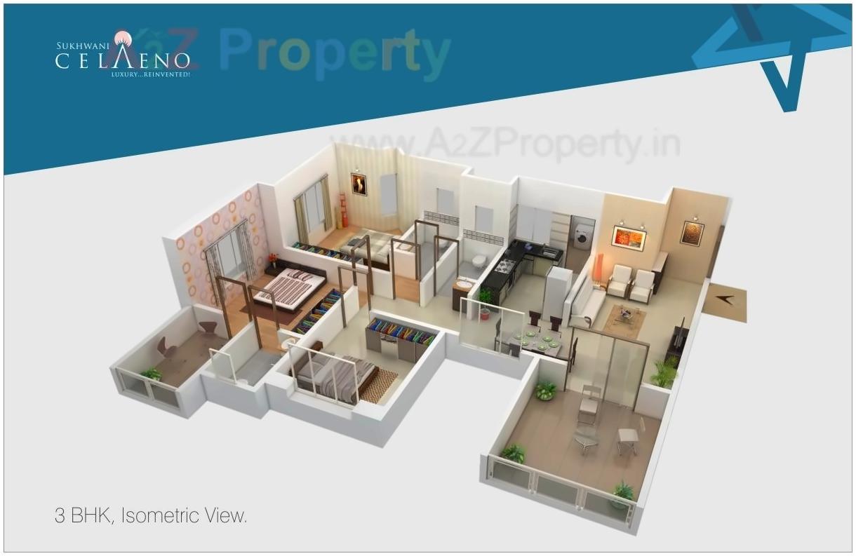 Layout of real estate project Sukhwani Celaeno located at Pimpale-saudagar, Pune, Maharashtra