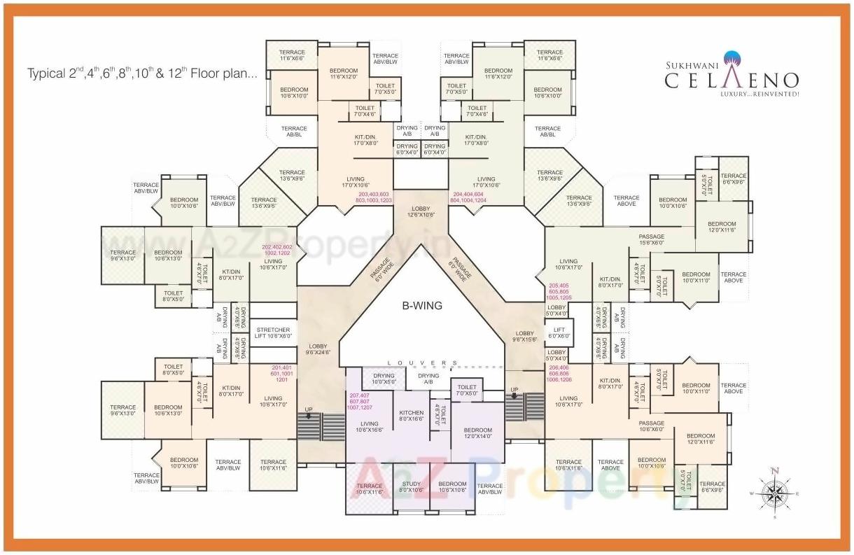 Layout of real estate project Sukhwani Celaeno located at Pimpale-saudagar, Pune, Maharashtra