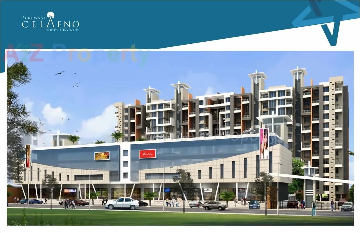 3D Elevation of real estate project Sukhwani Celaeno located at Pimpale-saudagar, Pune, Maharashtra