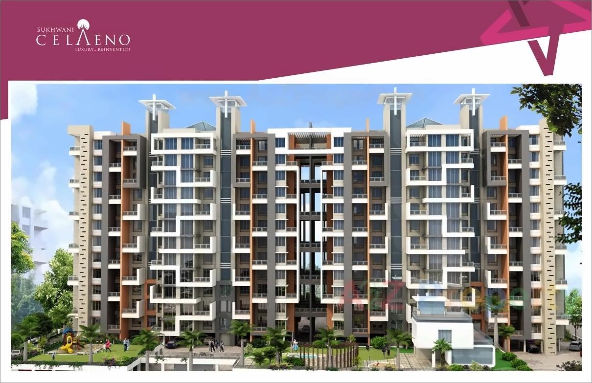 3D Elevation of real estate project Sukhwani Celaeno located at Pimpale-saudagar, Pune, Maharashtra