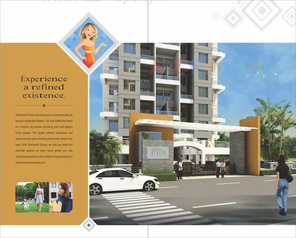 3D Elevation of real estate project Sukhwani Gracia C, located at Sus, Pune, Maharashtra