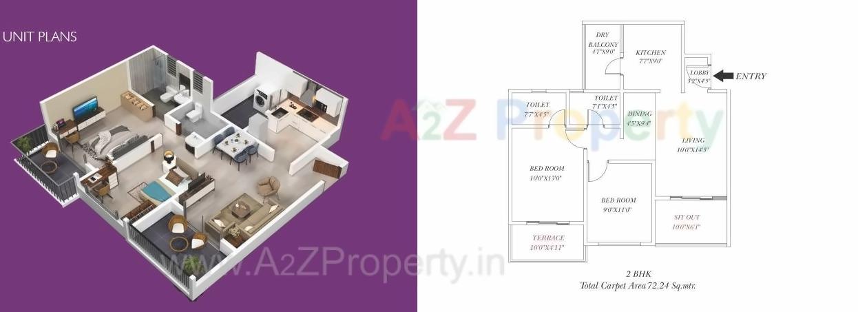 Layout of real estate project Sukhwani Hermosa Casa located at Mundhawa, Pune, Maharashtra