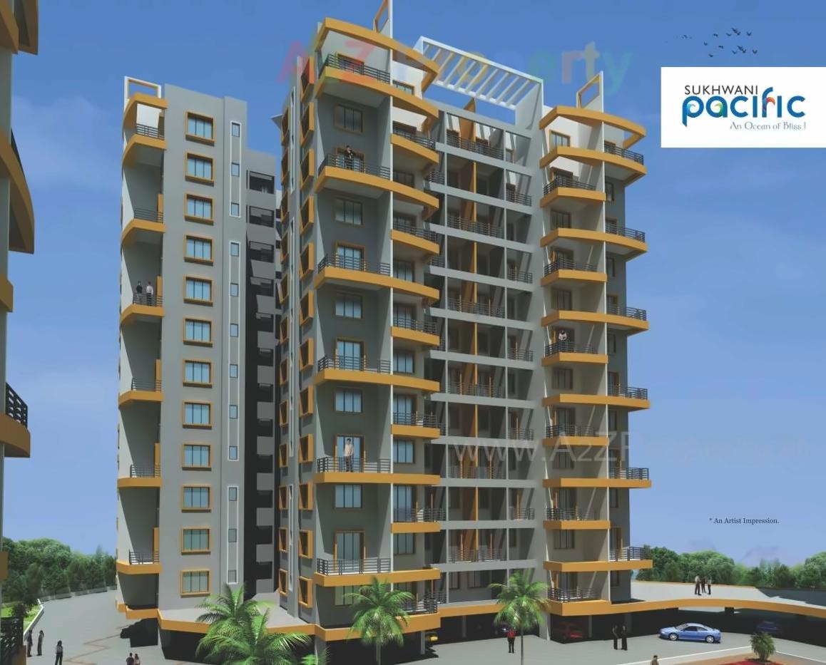 3D Elevation of real estate project Sukhwani Pacific located at Thergaon, Pune, Maharashtra