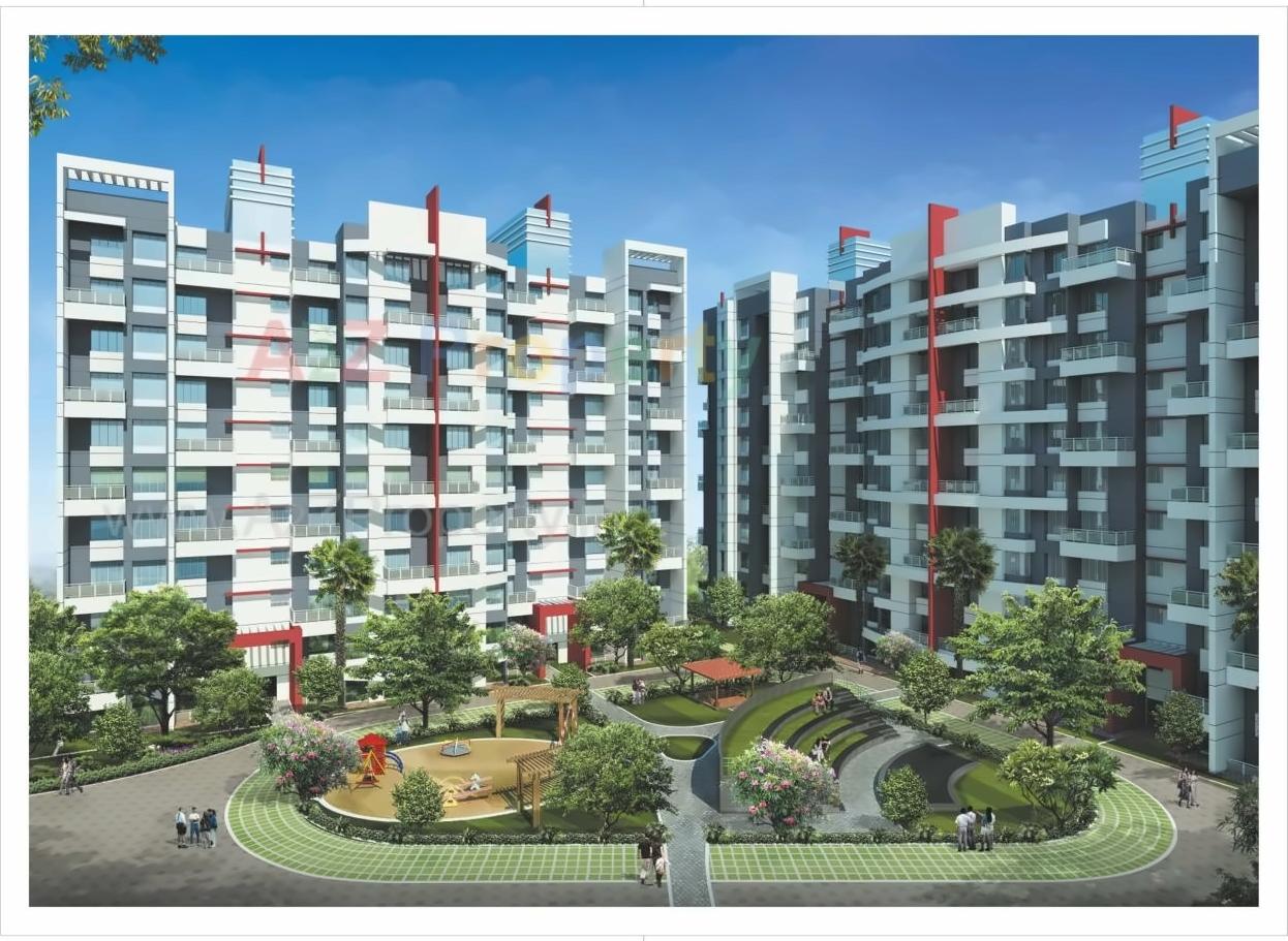 3D Elevation of real estate project Sukhwani Scarlet located at Wagholi, Pune, Maharashtra