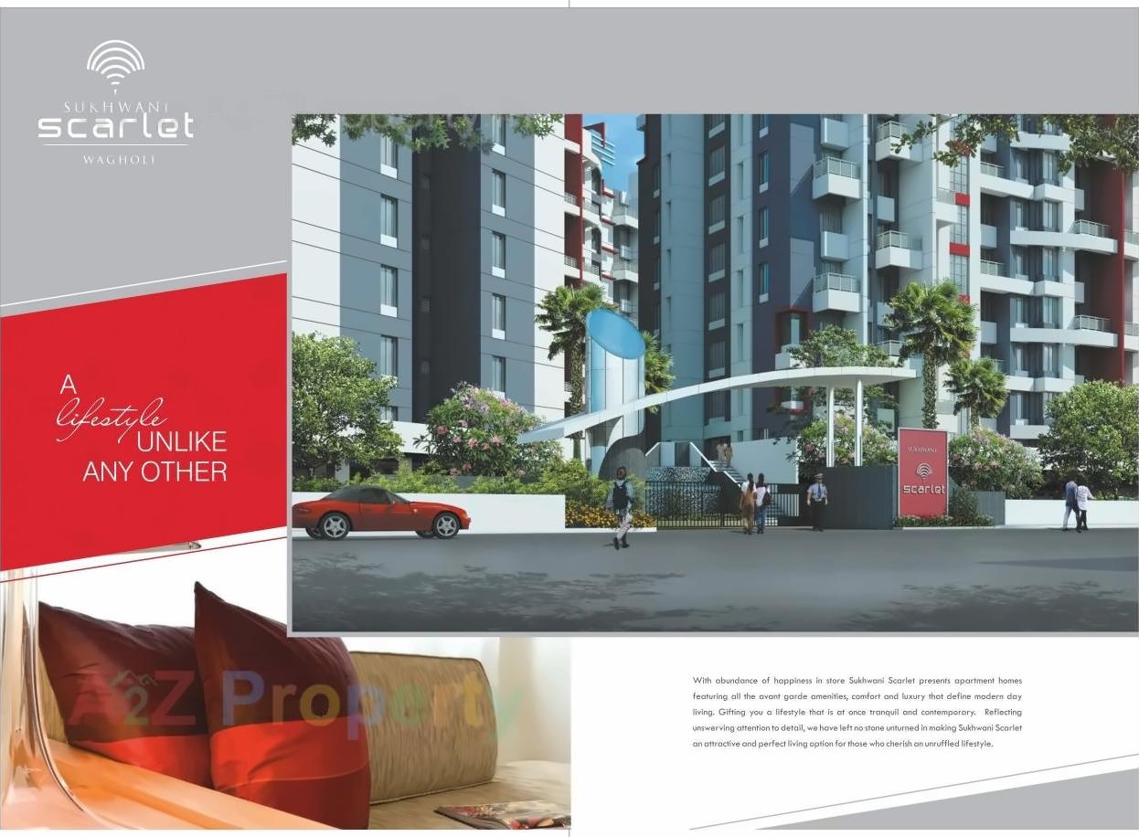 3D Elevation of real estate project Sukhwani Scarlet located at Wagholi, Pune, Maharashtra