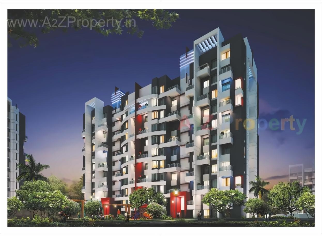 3D Elevation of real estate project Sukhwani Scarlet located at Wagholi, Pune, Maharashtra