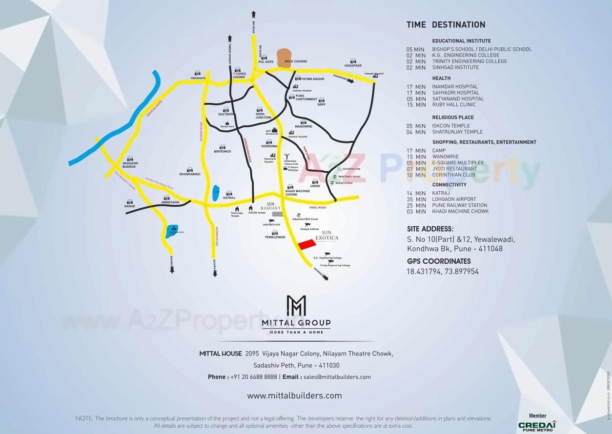  of real estate project Sun Exotica located at Yawalewadi, Pune, Maharashtra