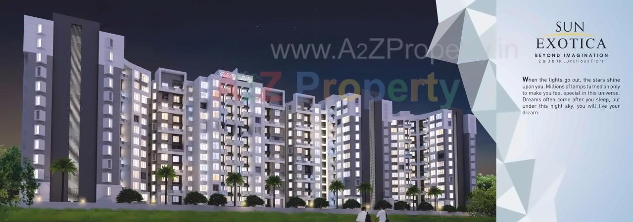 3D Elevation of real estate project Sun Exotica located at Yawalewadi, Pune, Maharashtra