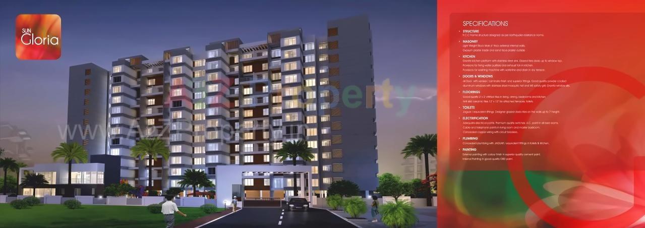 3D Elevation of real estate project Sun Gloria located at Ambegaon-bk, Pune, Maharashtra
