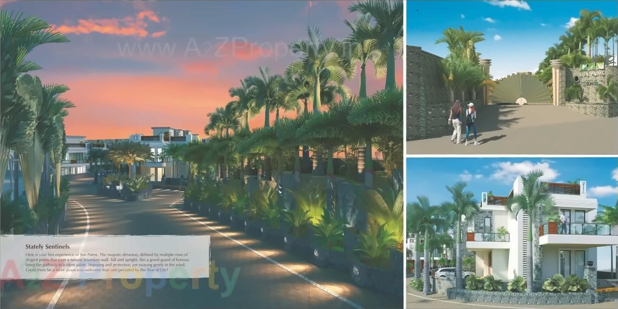 3D Elevation of real estate project Sun Palms located at Varsoli, Pune, Maharashtra