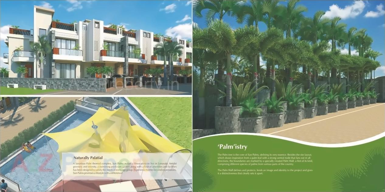 3D Elevation of real estate project Sun Palms located at Varsoli, Pune, Maharashtra
