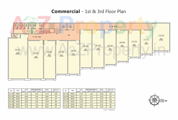 Floor Plan Gallery 6 of real estate project Sun Radiant located at Kondhwa-bk, Pune, Maharashtra