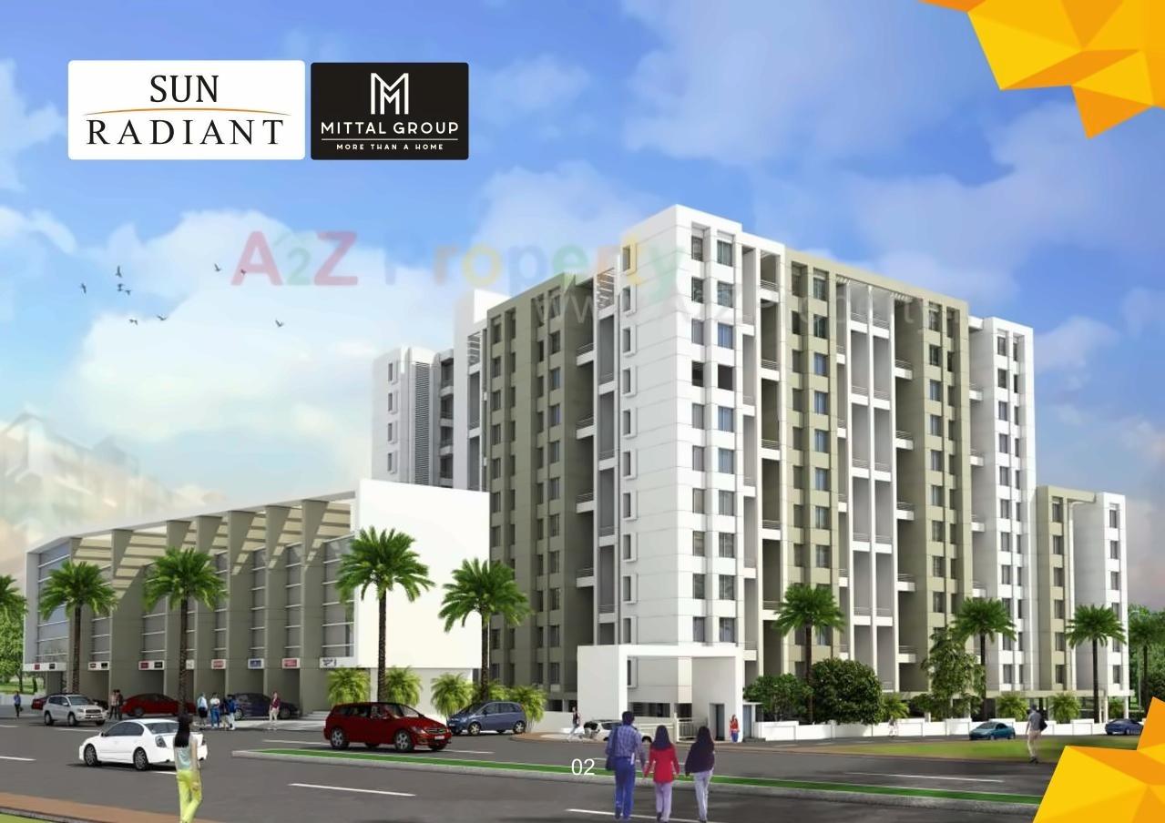 3D Elevation of real estate project Sun Radiant located at Kondhwa-bk, Pune, Maharashtra