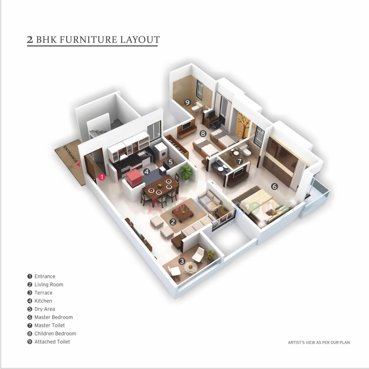 Layout of real estate project Sunshine Residency located at Pune-m-corp, Pune, Maharashtra