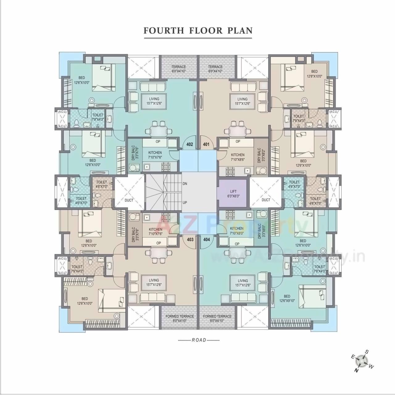 Layout of real estate project Sunshine Residency located at Pune-m-corp, Pune, Maharashtra