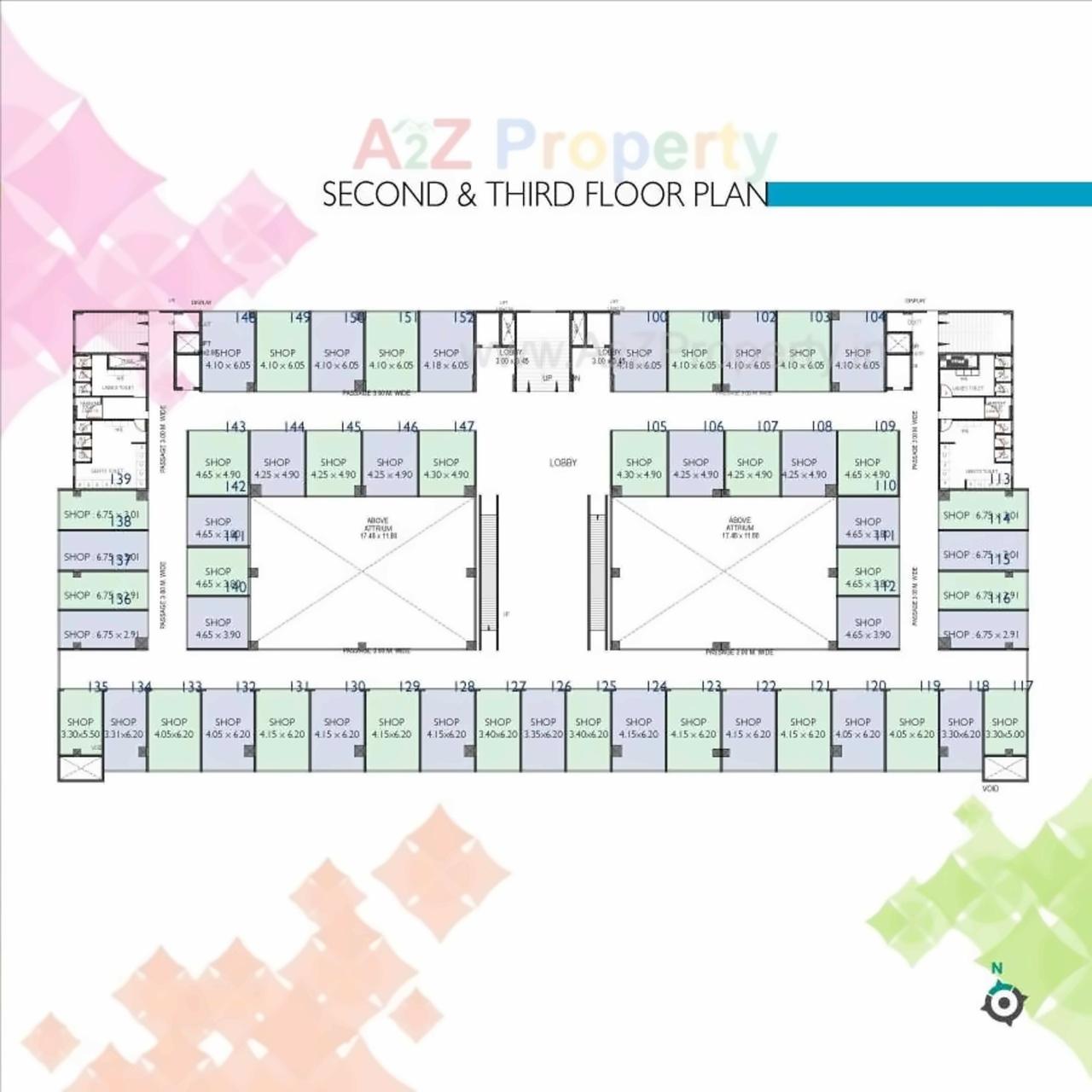 Layout of real estate project Surya Tara Square Mall Llp located at Kadamwak-wasti, Pune, Maharashtra