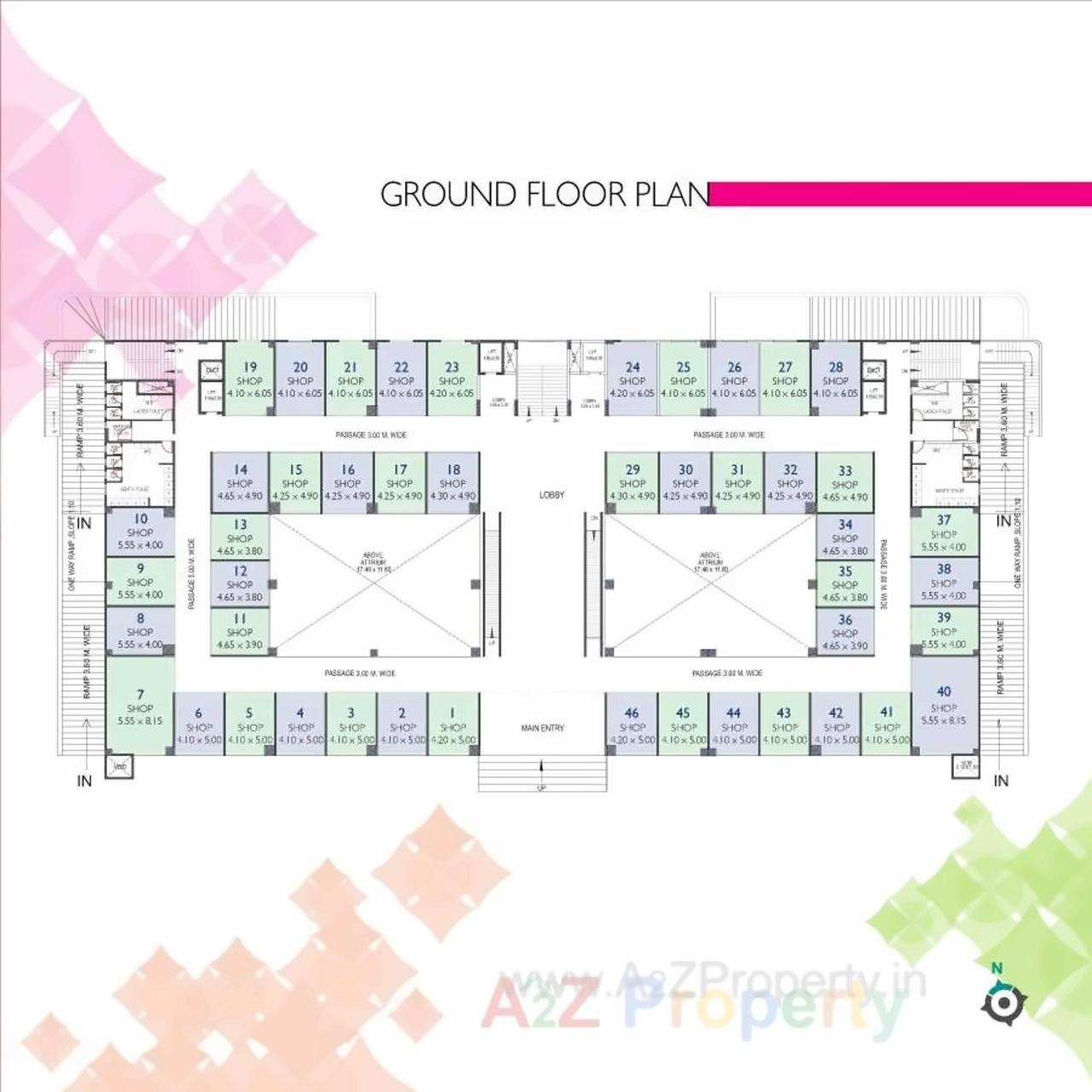 Layout of real estate project Surya Tara Square Mall Llp located at Kadamwak-wasti, Pune, Maharashtra