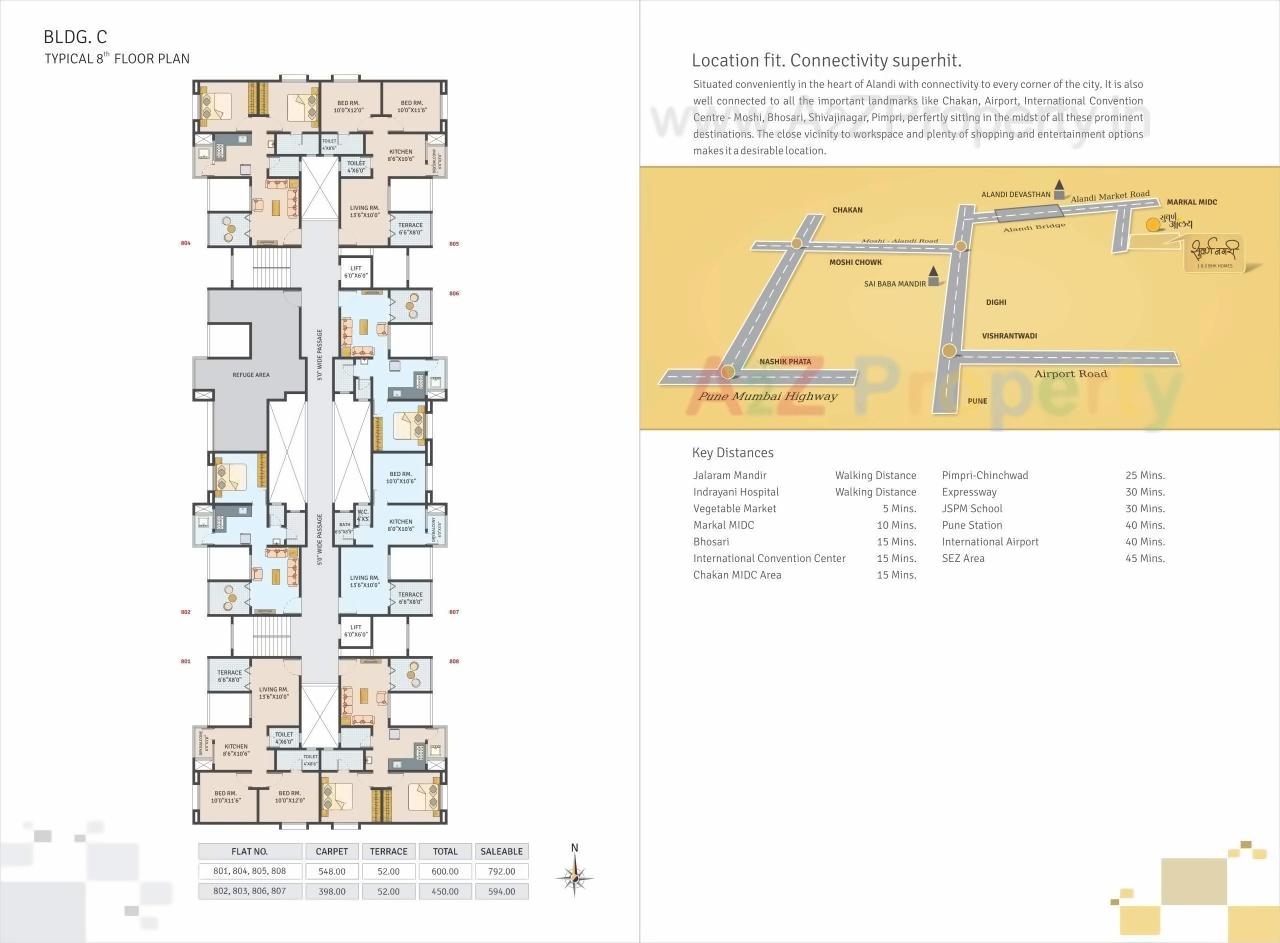 Layout of real estate project Suvarna Nagari located at Charholi, Pune, Maharashtra