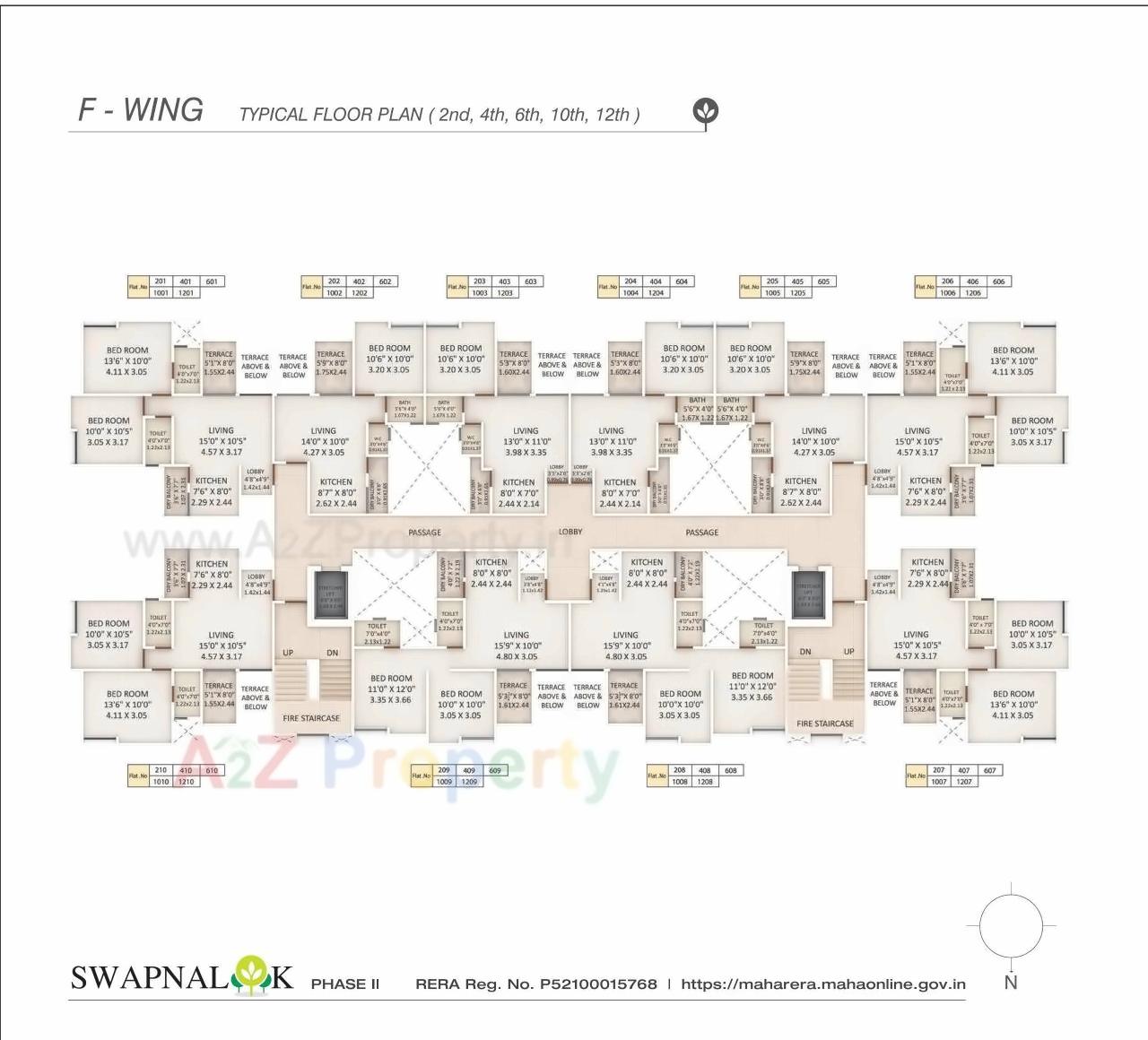 Layout of real estate project Swapnalok located at Pune-m-corp, Pune, Maharashtra