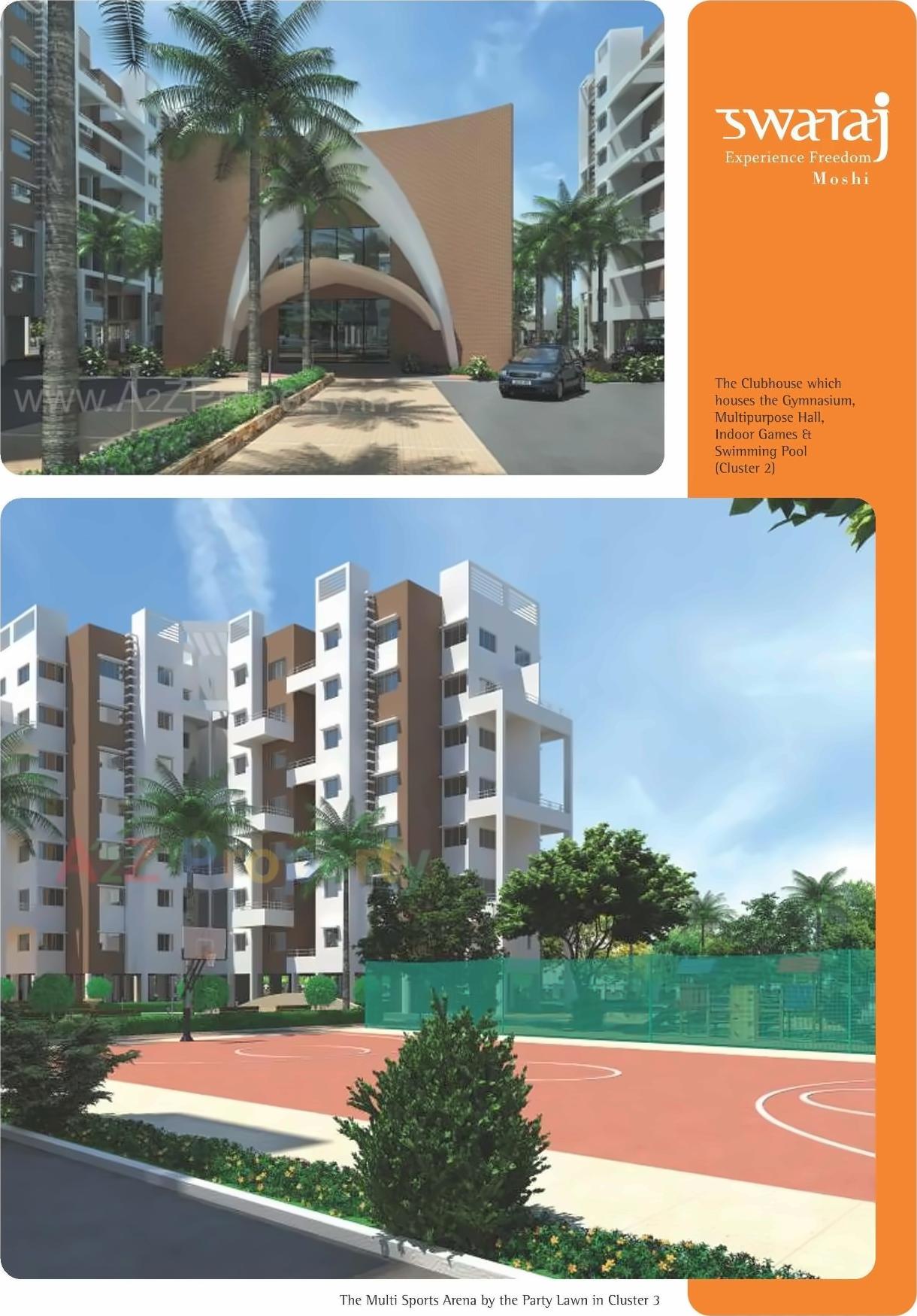 3D Elevation of real estate project Swaraj Tuv located at Pimpri-chinchawad-m-corp, Pune, Maharashtra