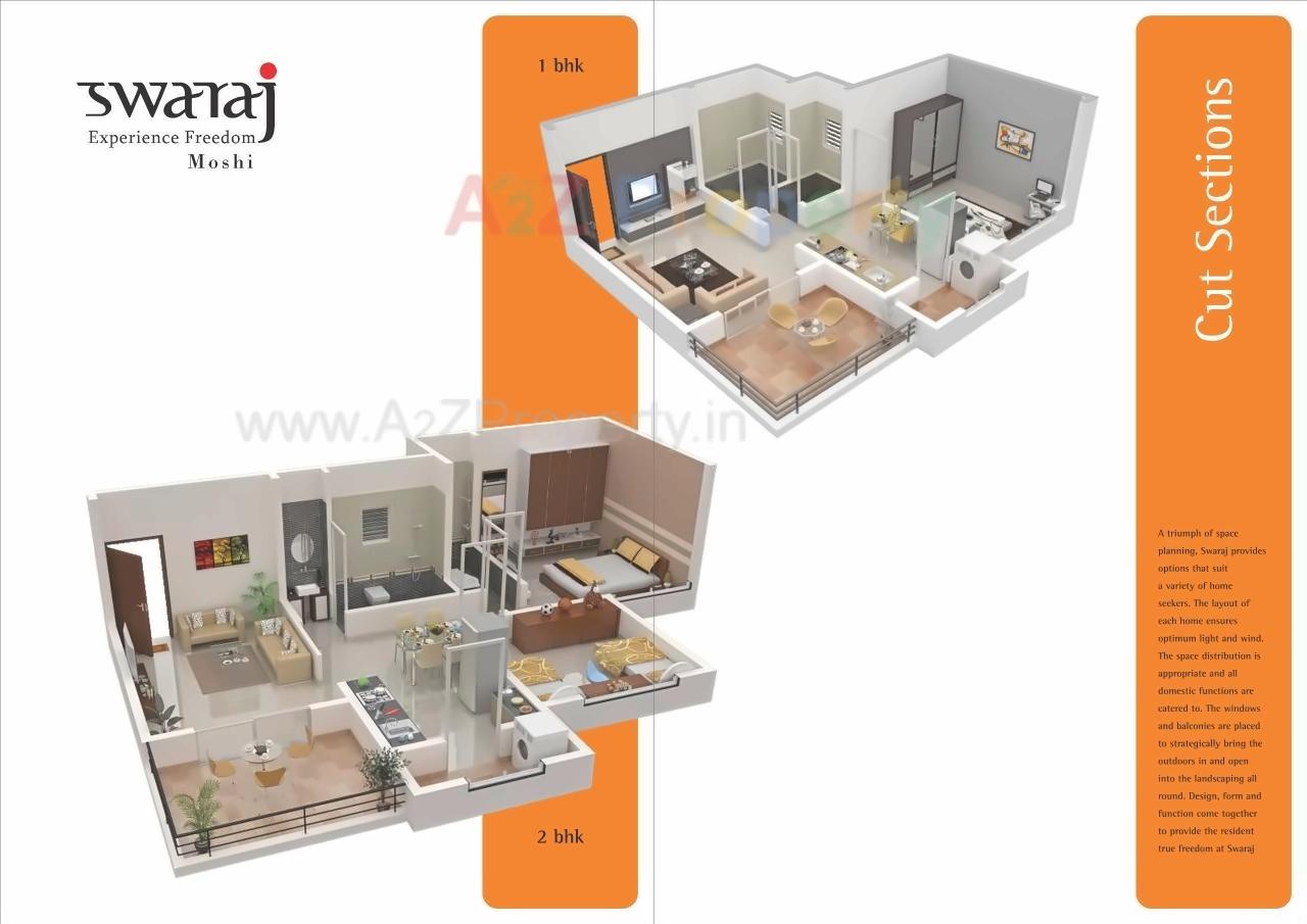 Layout of real estate project Swaraj Tuv located at Pimpri-chinchawad-m-corp, Pune, Maharashtra