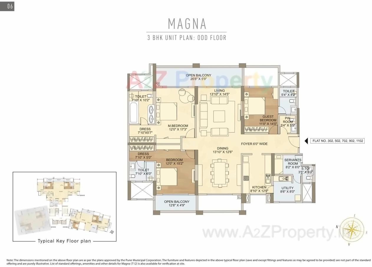 Layout of real estate project T12 Named Magna Being Of The Project Comprising S T12 T located at Mohammadwadi, Pune, Maharashtra