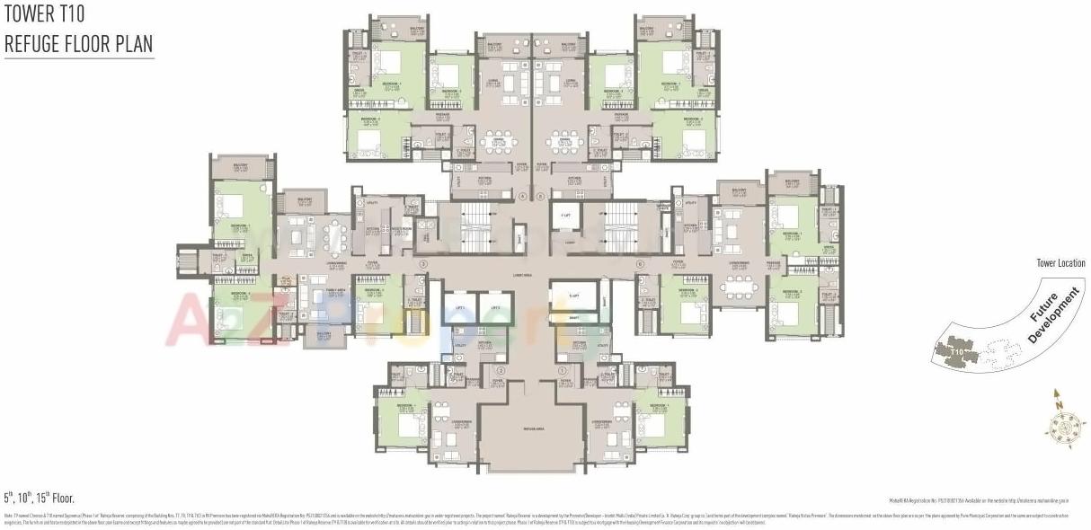 Layout of real estate project T9 Chronos T10 Supremus Of Raheja Reserve Being S T7 T8 T9 T10 In Rv Premiere located at Mohammadwadi, Pune, Maharashtra