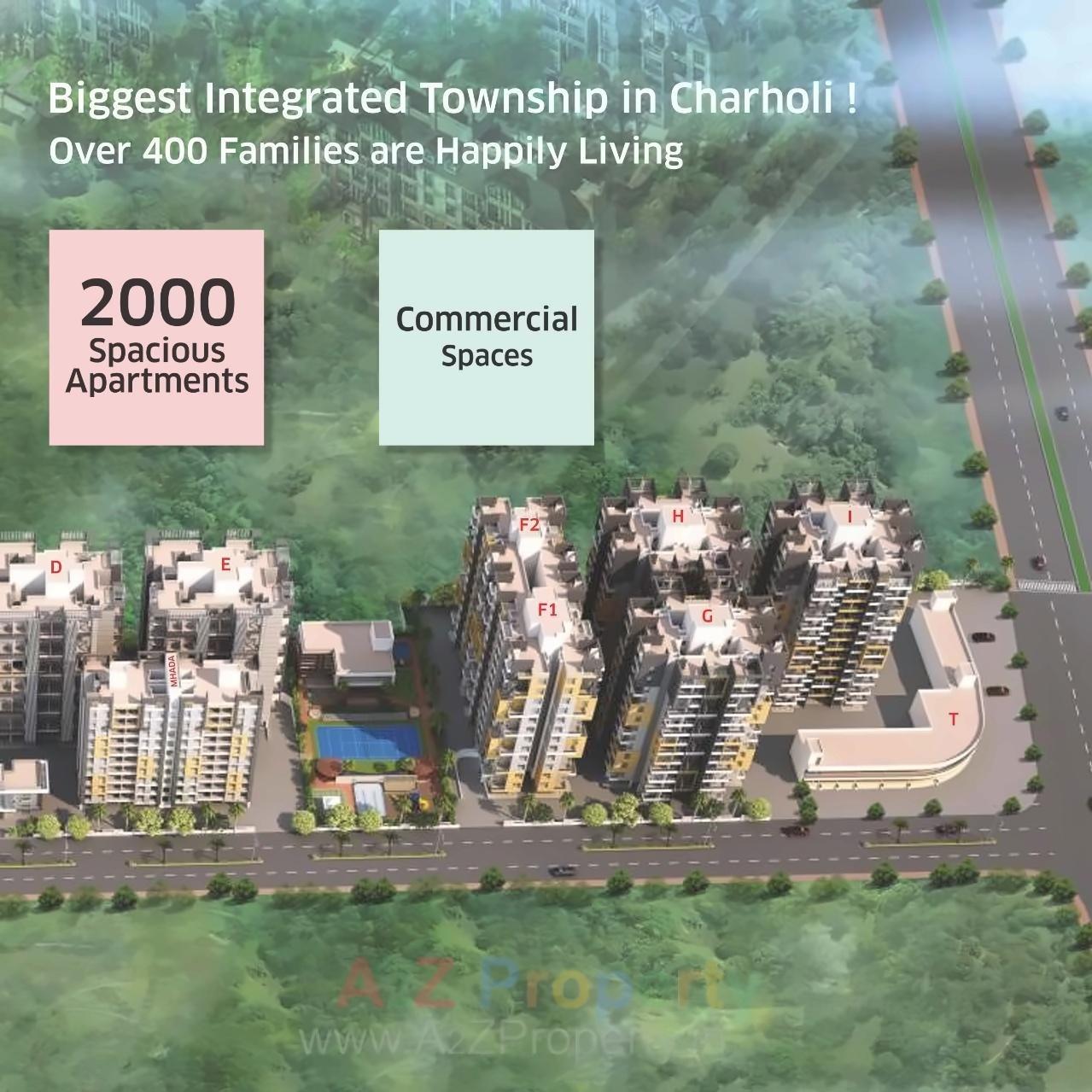 3D Elevation of real estate project Tanish Orchid located at Charholi, Pune, Maharashtra