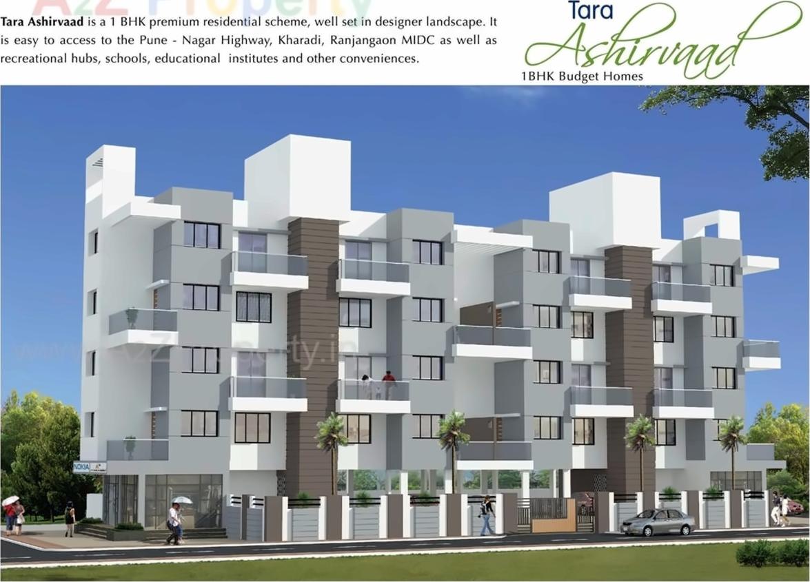 3D Elevation of real estate project Tara Ashirvaad located at Wagholi, Pune, Maharashtra