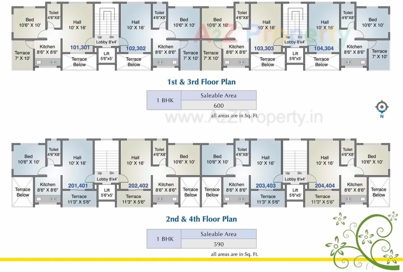 Layout of real estate project Tara Ashirvaad located at Wagholi, Pune, Maharashtra