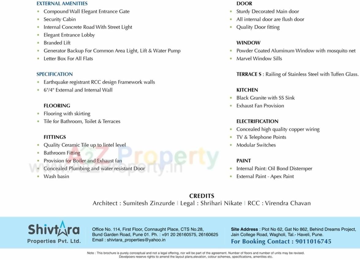  of real estate project Tara Ashirvaad located at Wagholi, Pune, Maharashtra