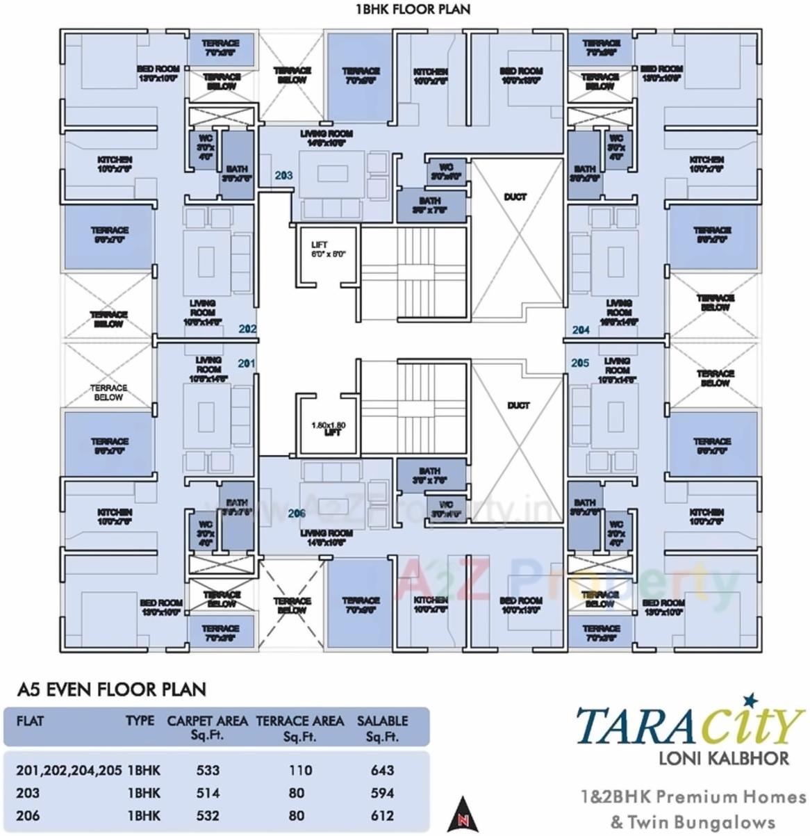 Layout of real estate project Tara City located at Lonikalbhor, Pune, Maharashtra