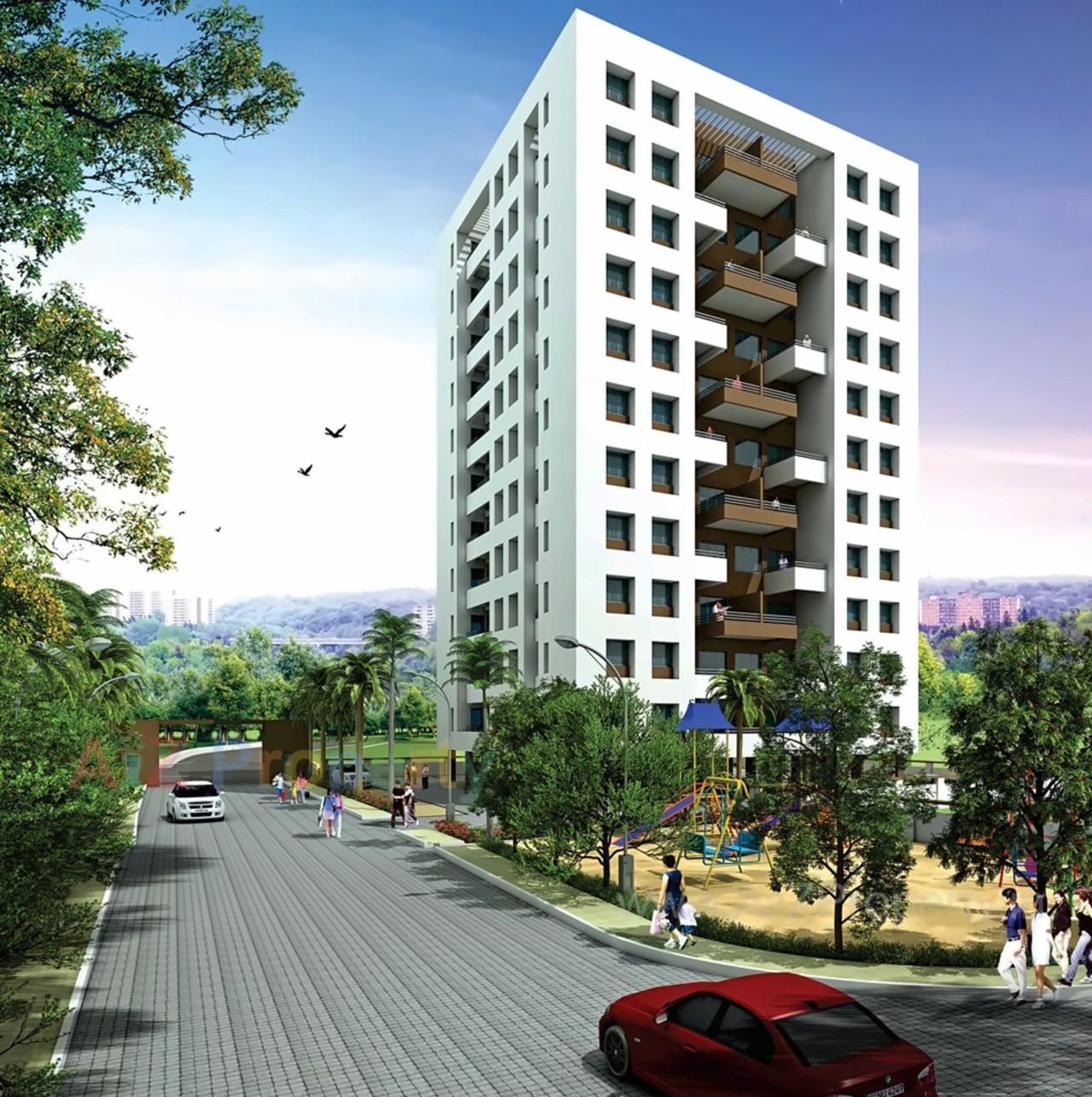 3D Elevation of real estate project Tara City located at Lonikalbhor, Pune, Maharashtra