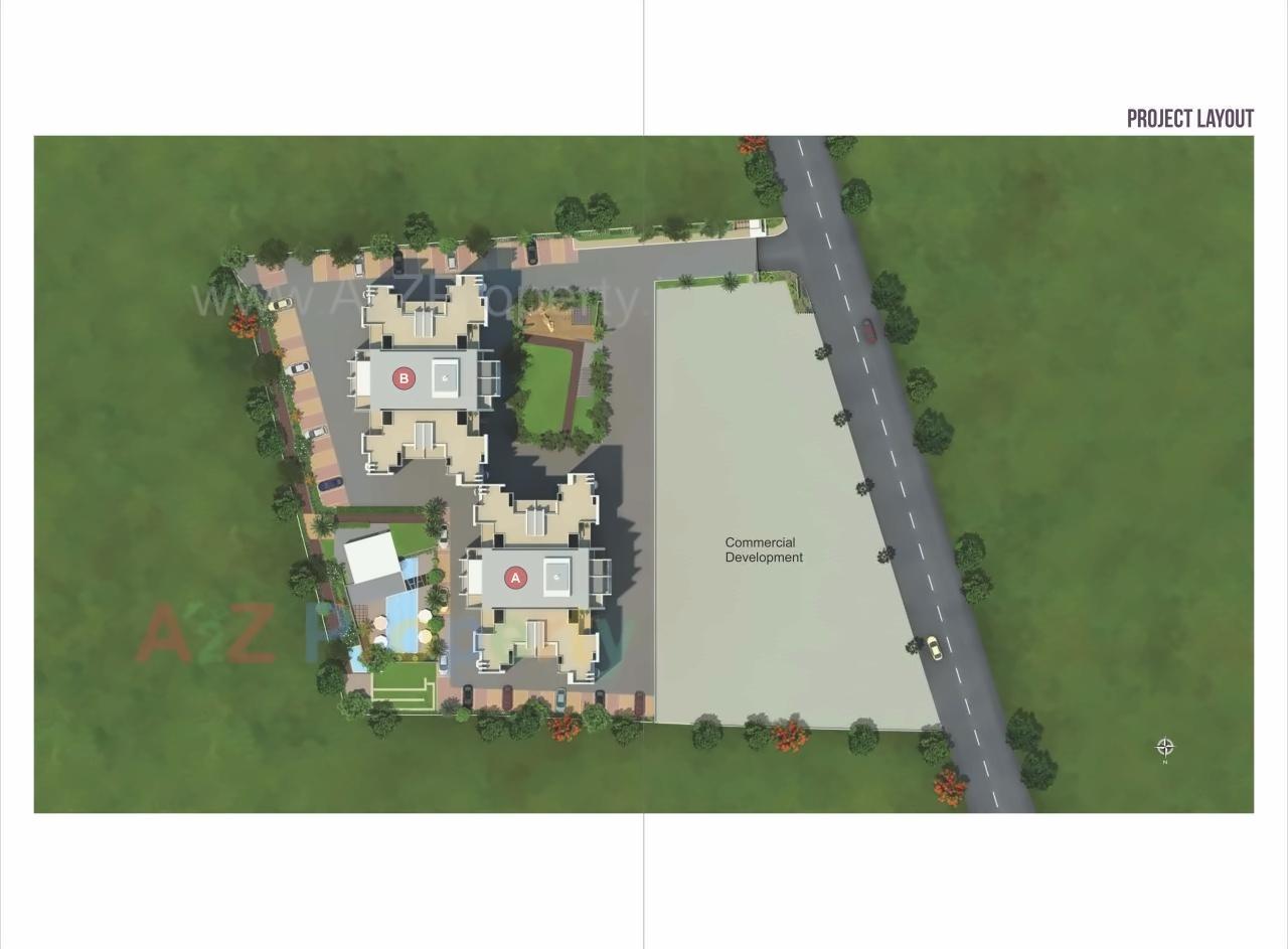 Layout of real estate project The Address located at Pune-m-corp, Pune, Maharashtra