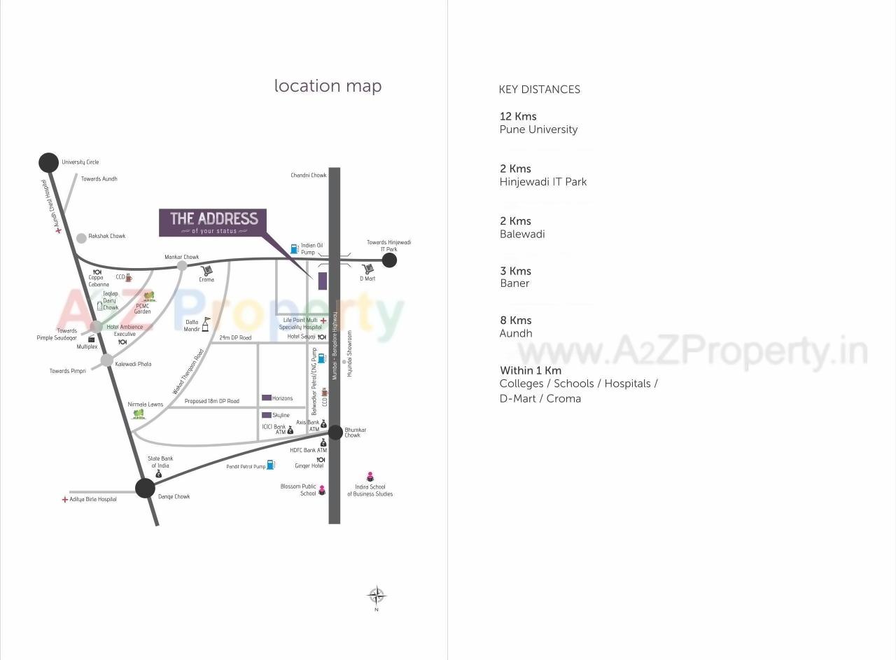  of real estate project The Address located at Pune-m-corp, Pune, Maharashtra