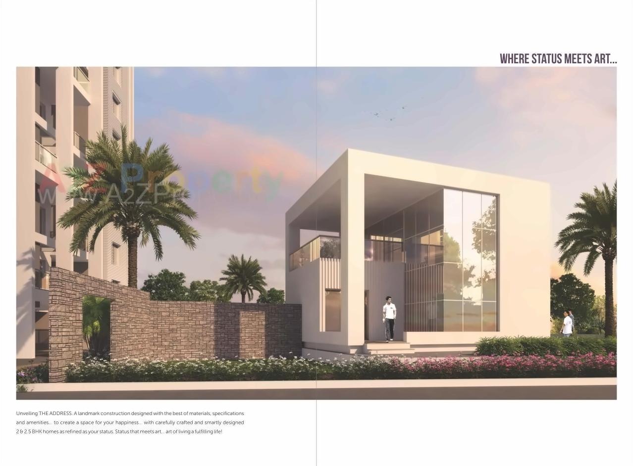 3D Elevation of real estate project The Address located at Pune-m-corp, Pune, Maharashtra