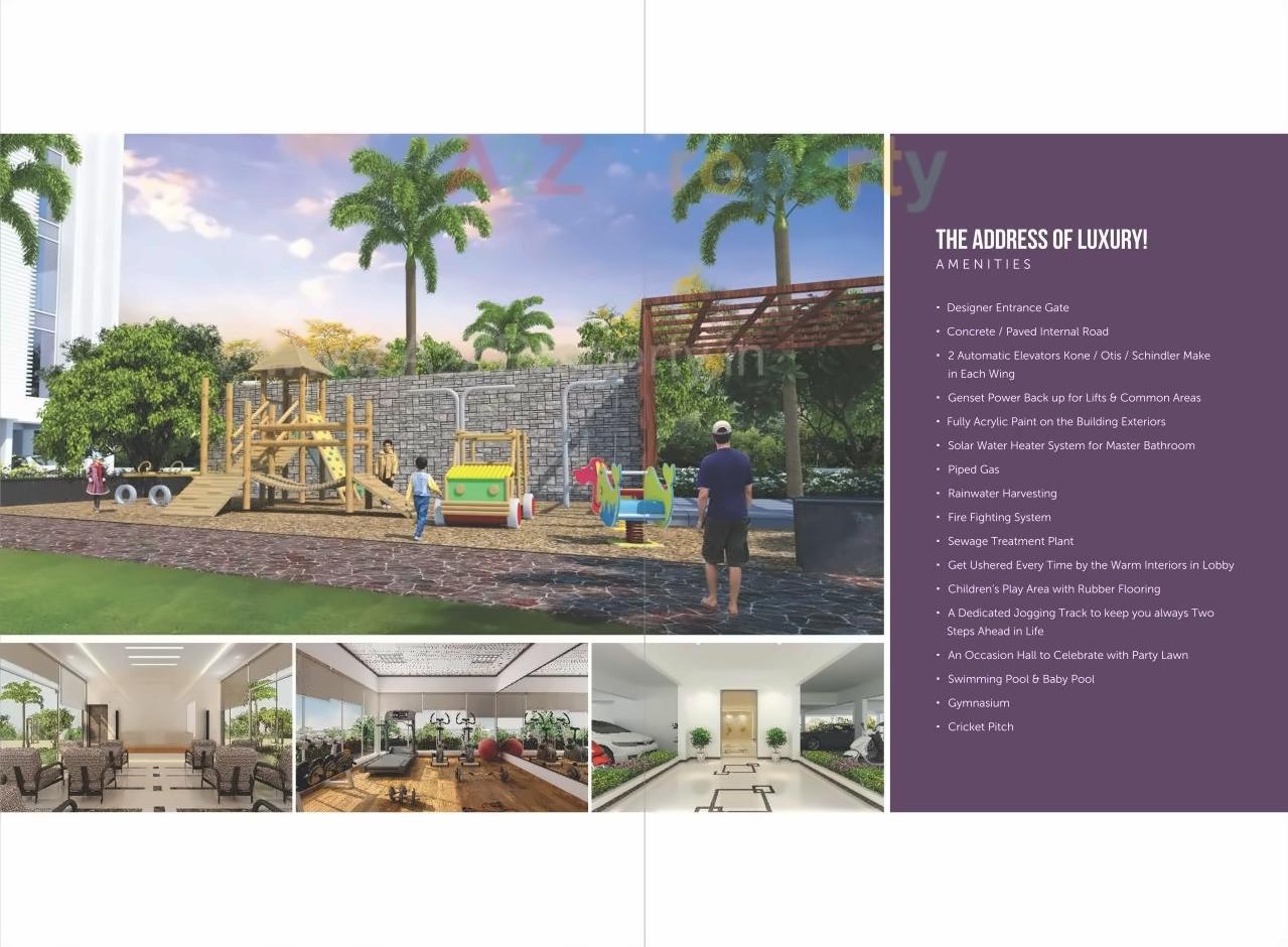 3D Elevation of real estate project The Address located at Pune-m-corp, Pune, Maharashtra