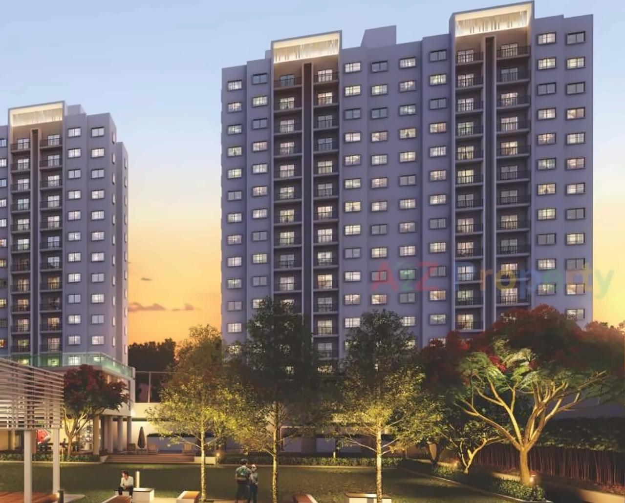 3D Elevation of real estate project The Cliff Garden located at Man, Pune, Maharashtra